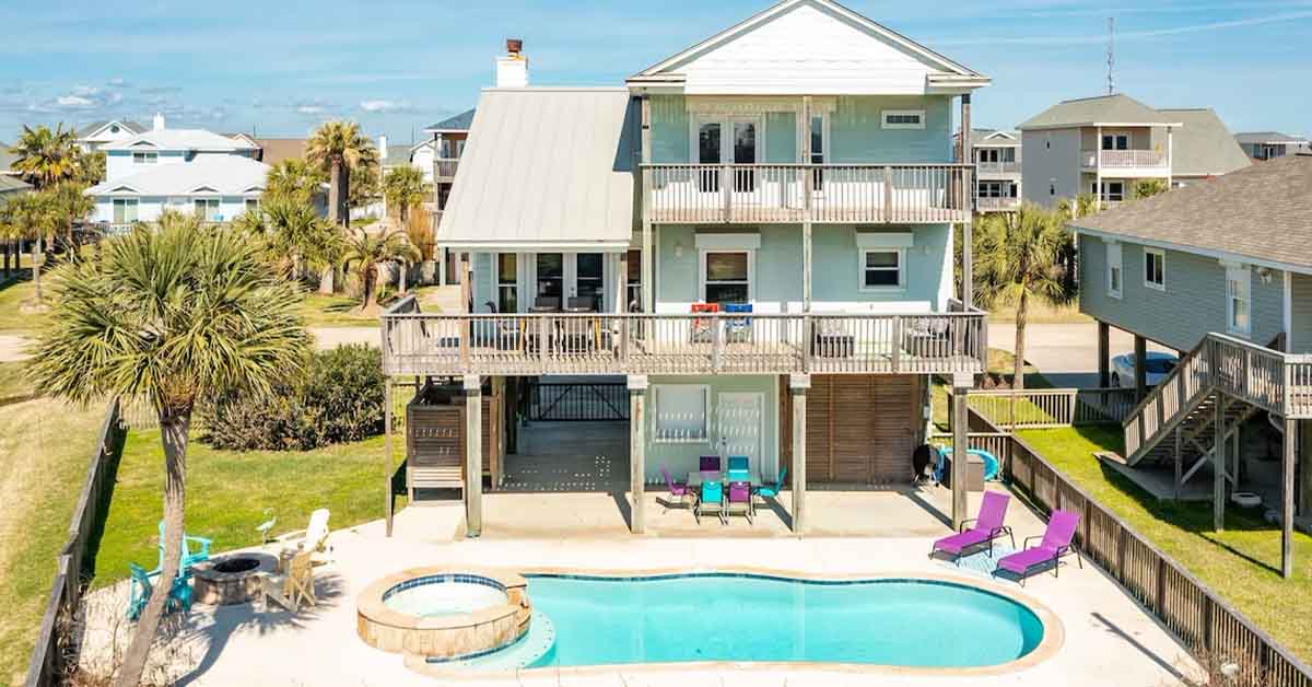 Pirates' Beach Private Pool Rentals Stay Galveston
